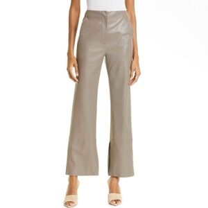 Nanushka Rhyan Vegan Leather Trouser in Clay